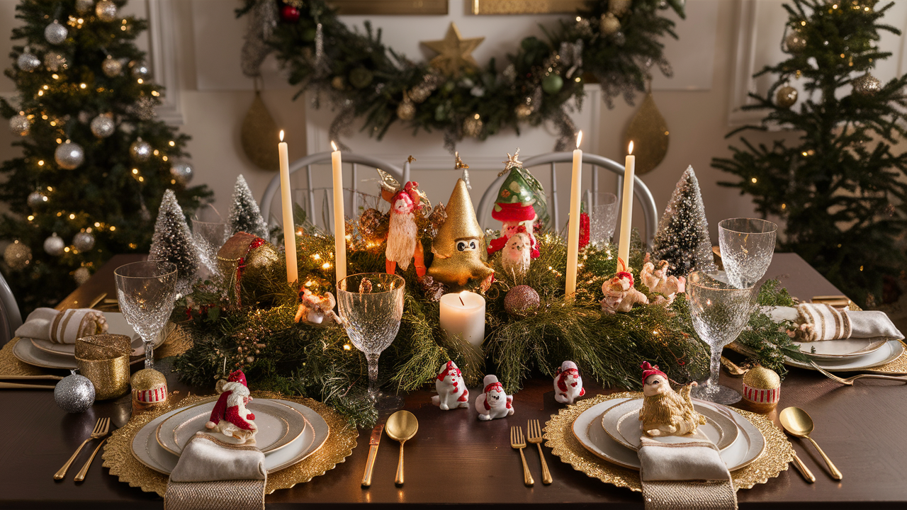 Elegant Christmas Dining Table Decor Ideas