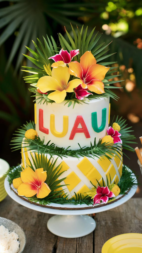 luau cake idea