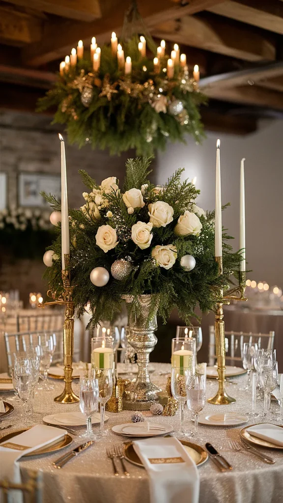 25+ Elegant Christmas Wedding Ideas christmas wedding elegant centerpieces