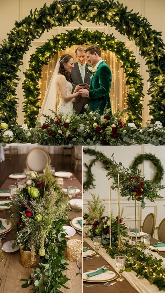 25+ Elegant Christmas Wedding Ideas wedding ideas elegant green