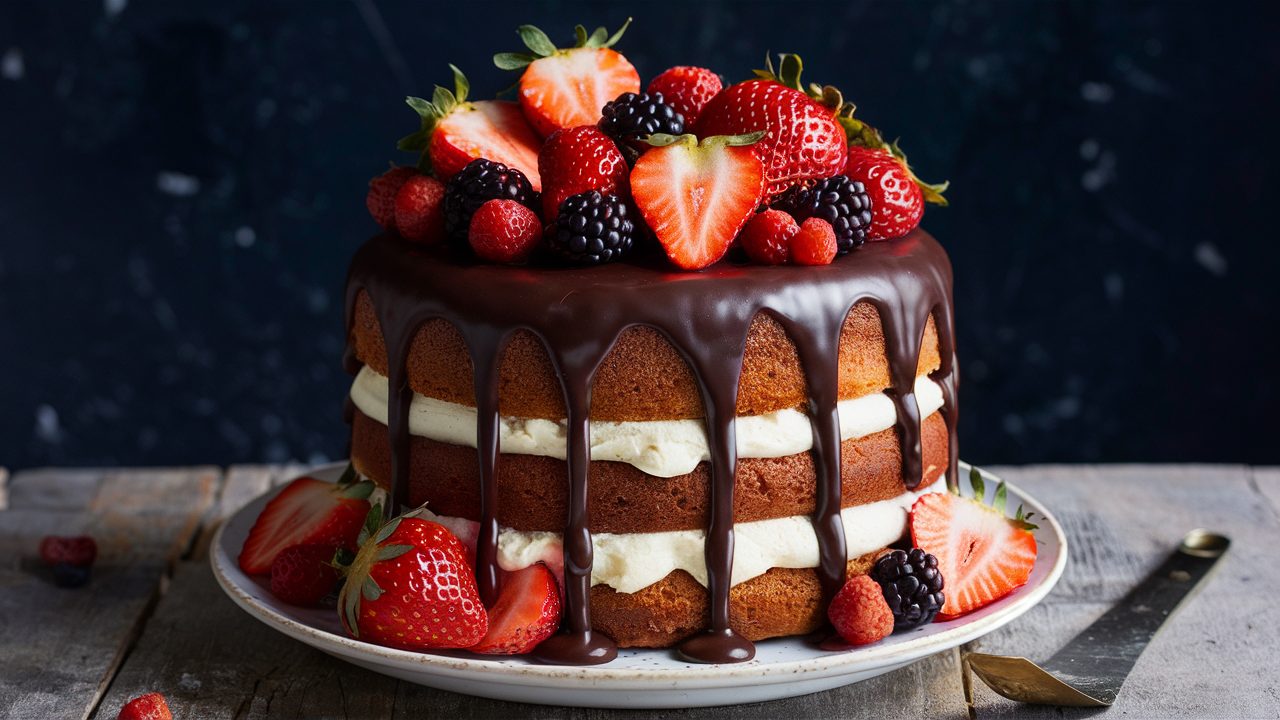 Christmas Wedding Cake