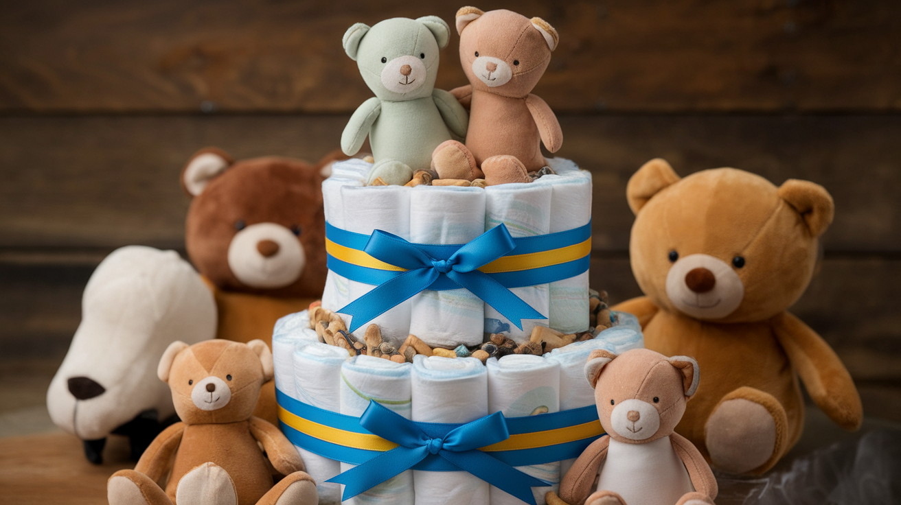mini diaper cake