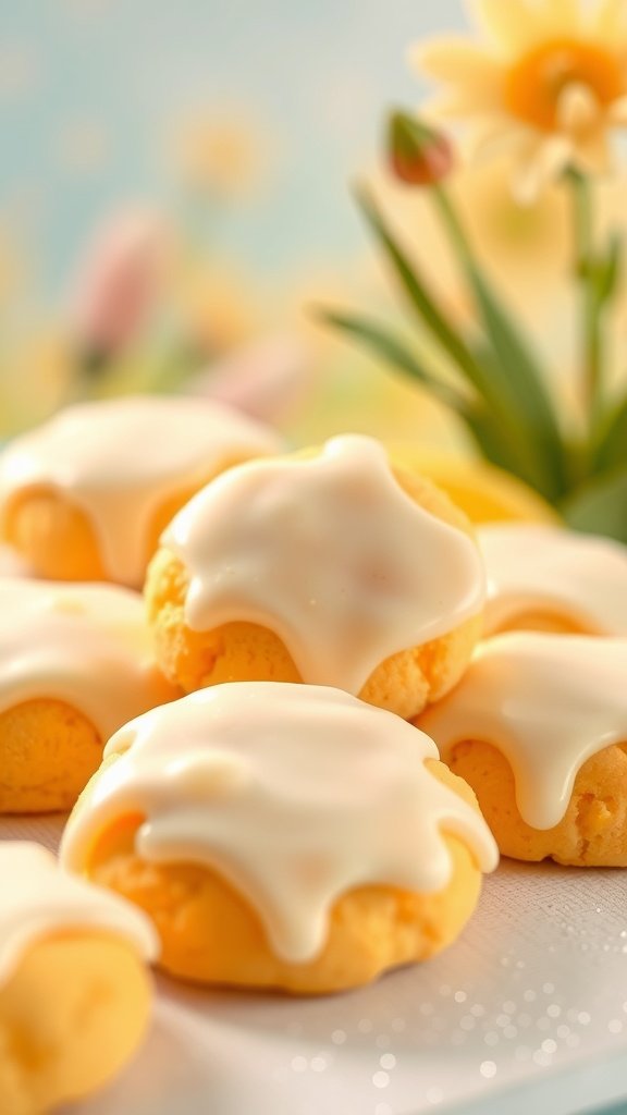 Delicious orange creamsicle cookies with a creamy glaze