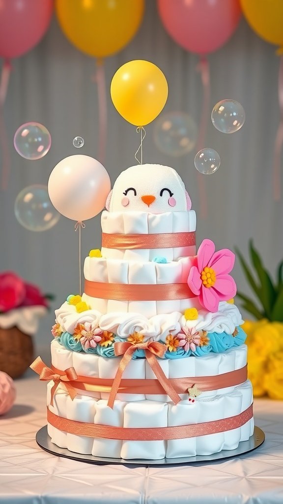 Unique Diaper Cakes for Boys