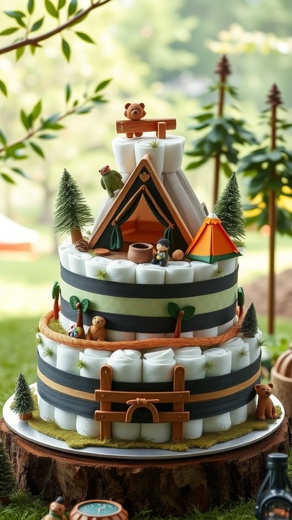 Unique Diaper Cakes for Boys