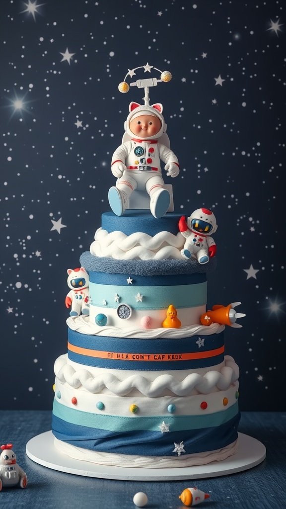 Unique Diaper Cakes for Boys