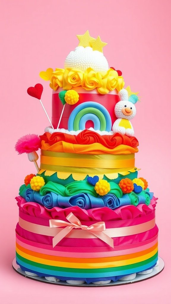 Unique Diaper Cakes for Baby Girl