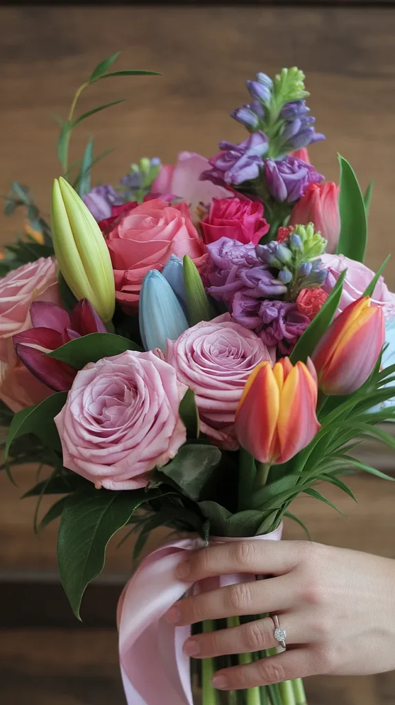 wedding flowers colorful