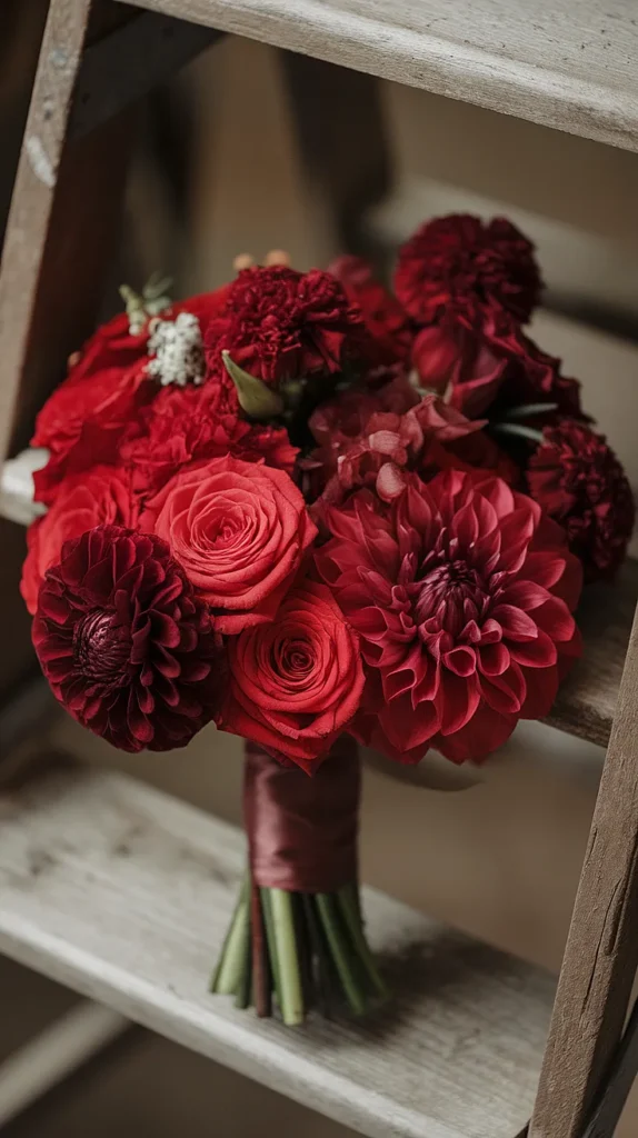 wedding flowers red