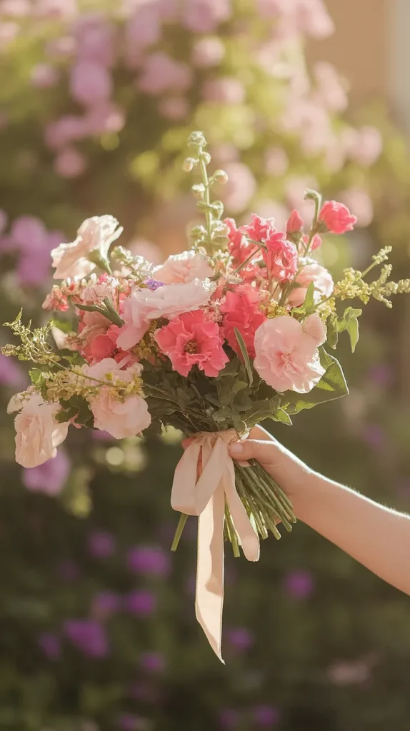 wedding flowers hand