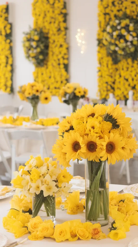 wedding flowers yellow