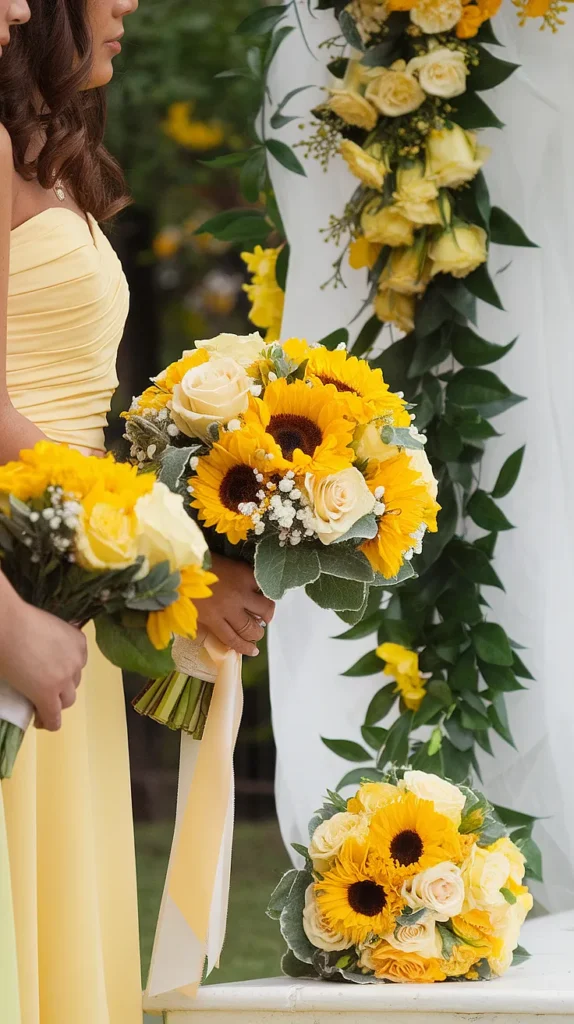 wedding flowers yellow