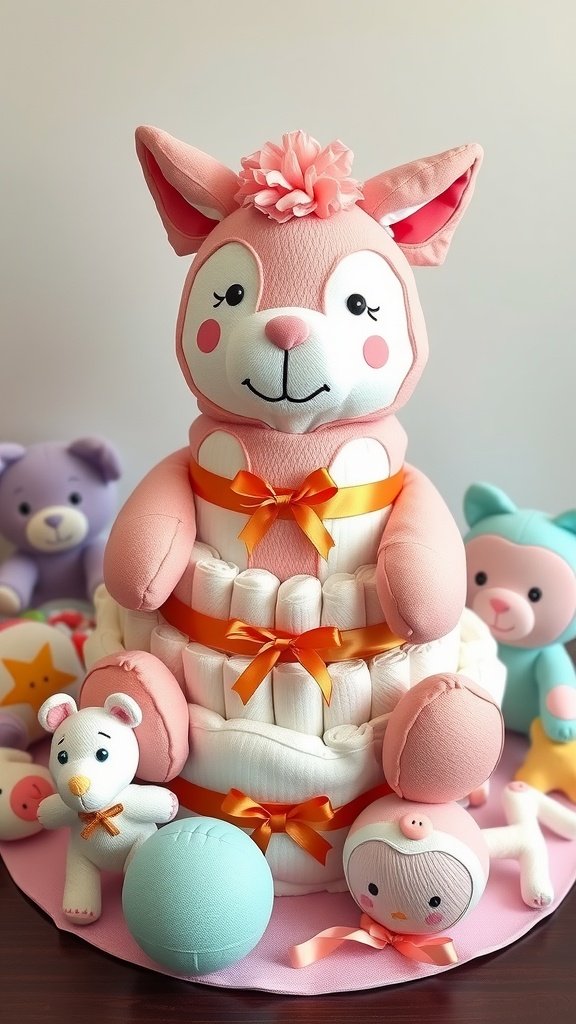 Unique Diaper Cakes for Baby Girl