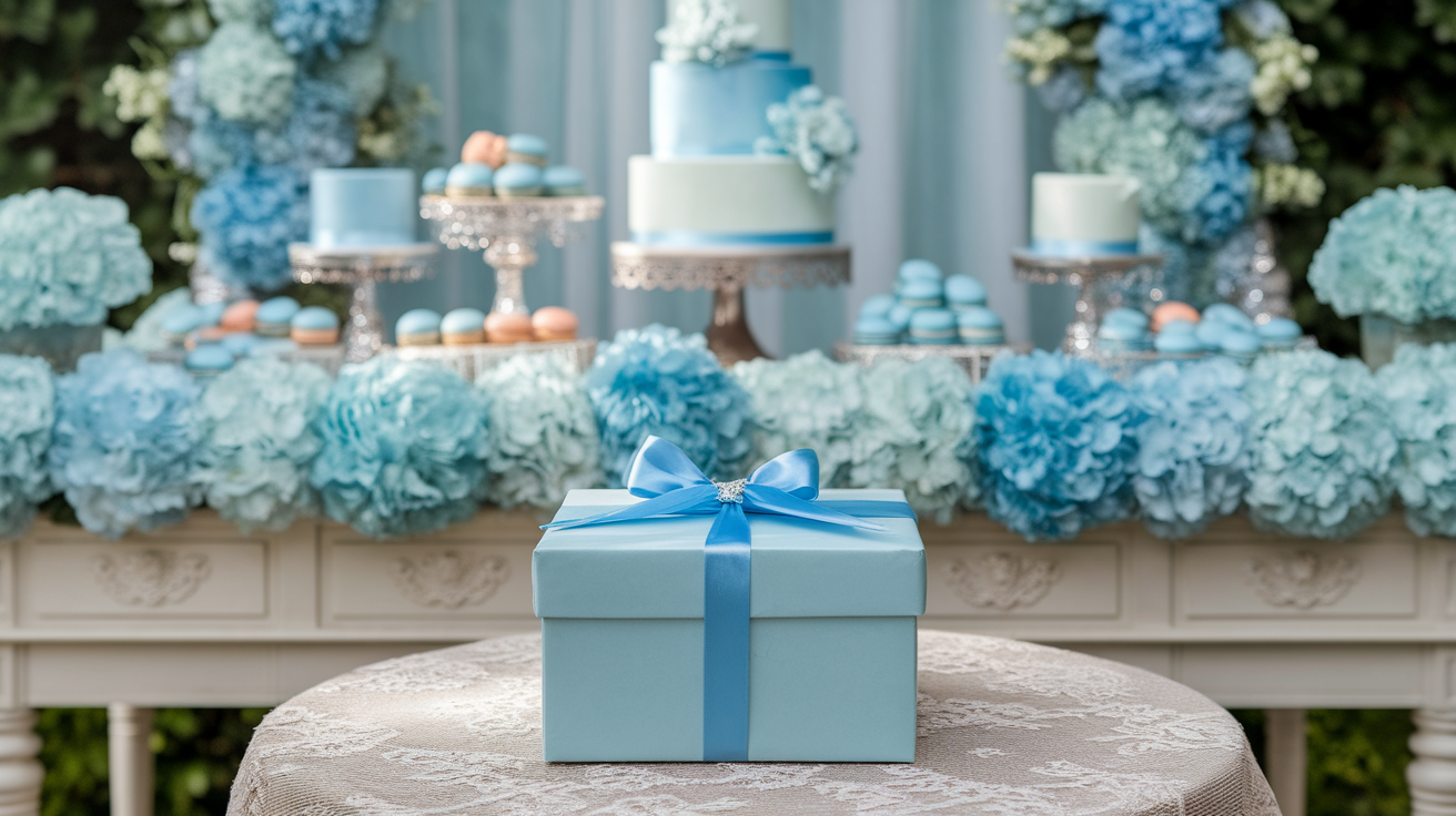 something blue bridal shower ideas
