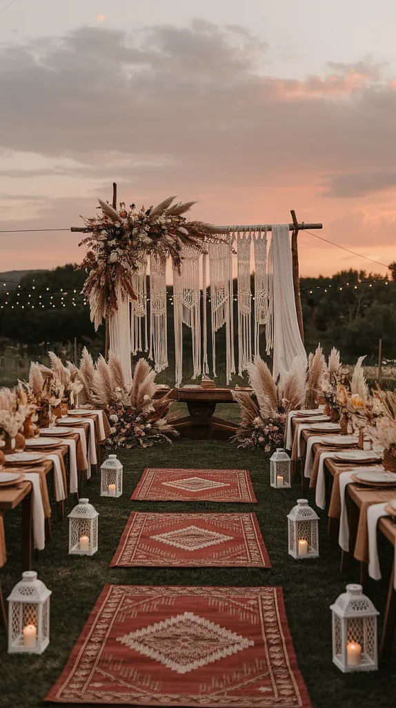boho wedding decorations