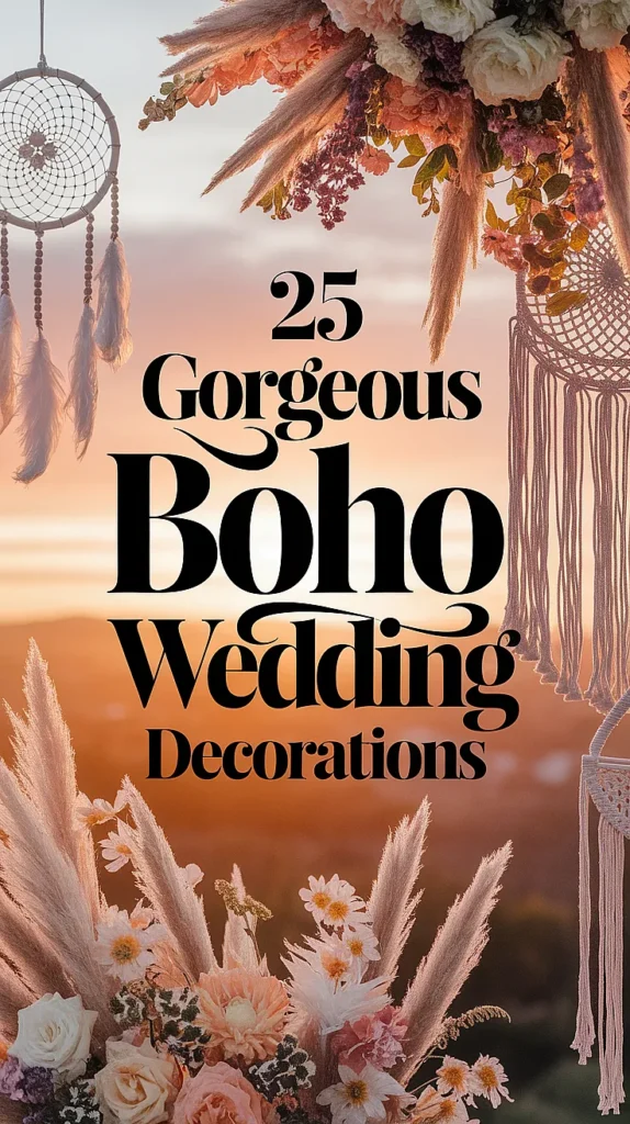 boho wedding decorations