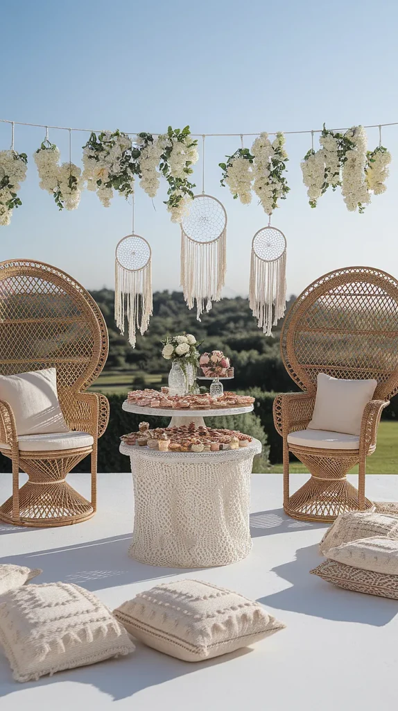 boho wedding shower decorations