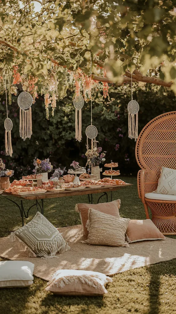 boho wedding shower decorations