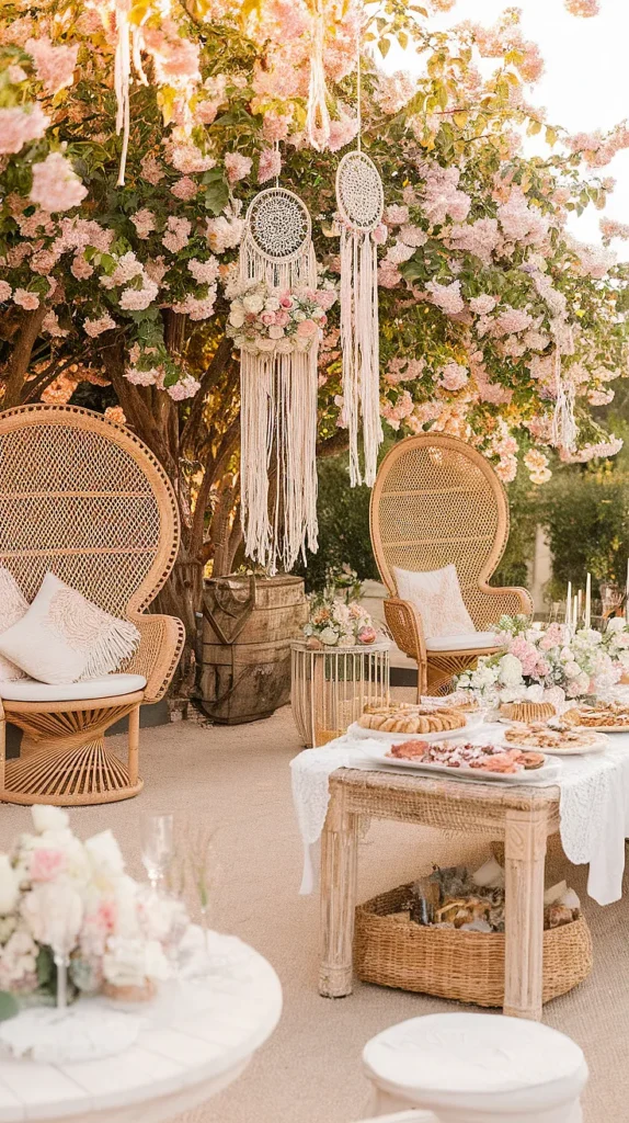 boho wedding shower decorations