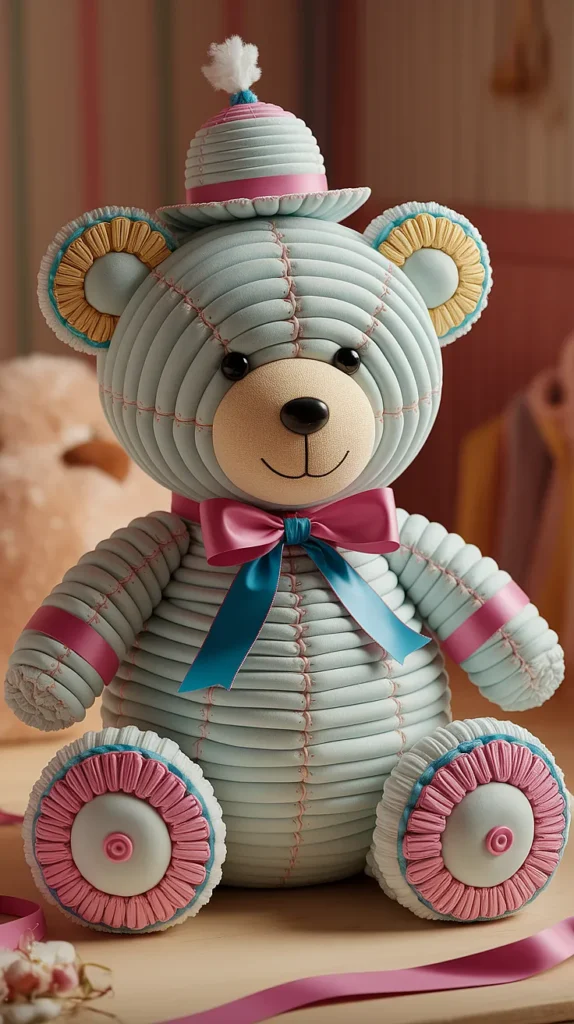 Teddy Bear Diaper Cake
