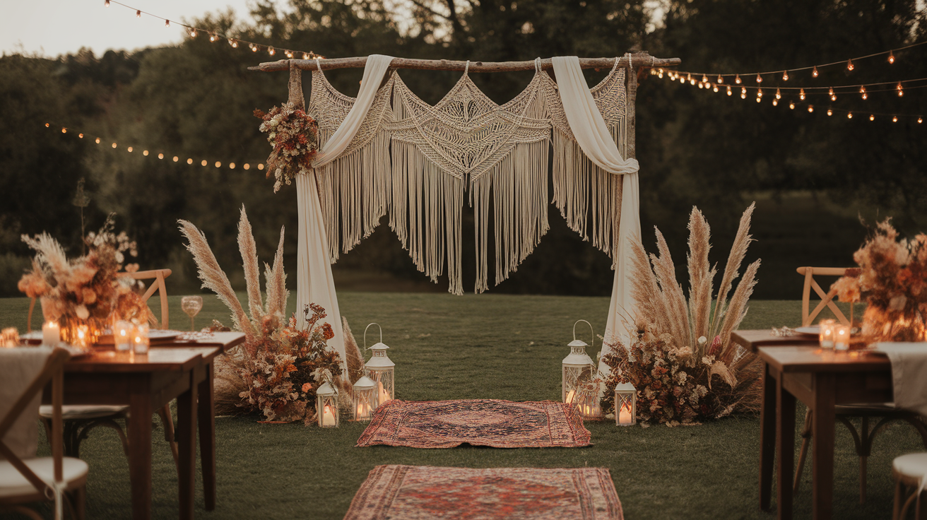 boho wedding decorations