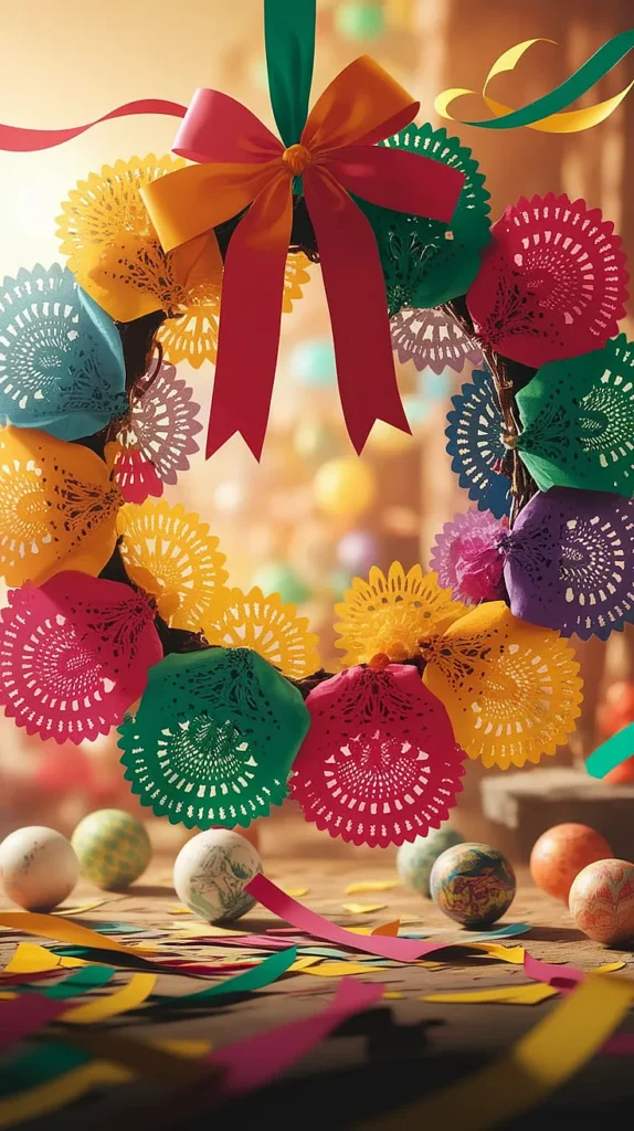 Mexican Fiesta-Style Wreath