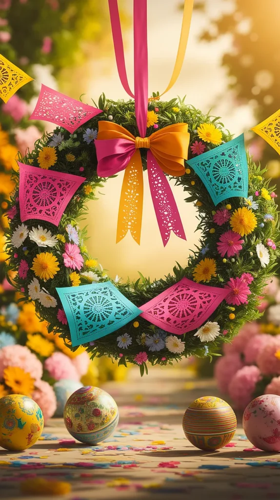 Mexican Fiesta-Style Wreath