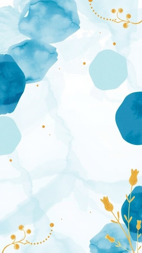 Ocean-themed bridal shower invitations with blue watercolor design and floral accents.