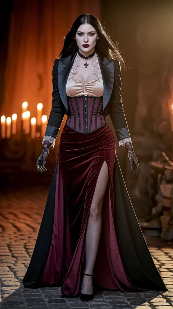 vampire costume no corset