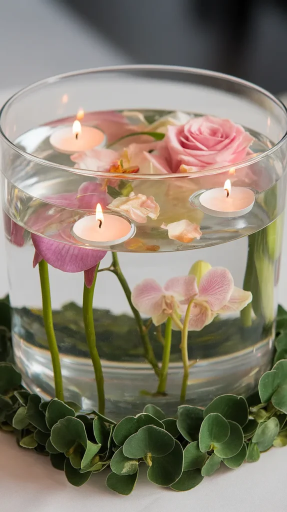 Submerged Flower Centerpieces
