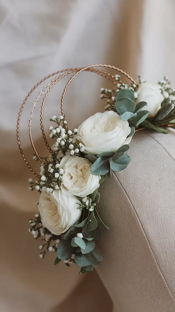 Rustic Hoop Centerpieces