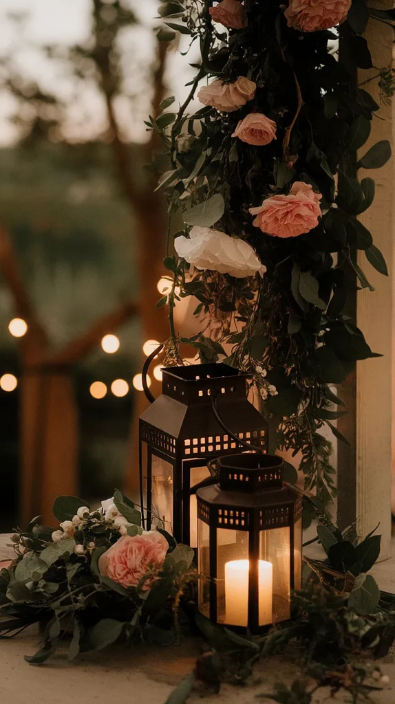 Lanterns Overflowing with Flowers