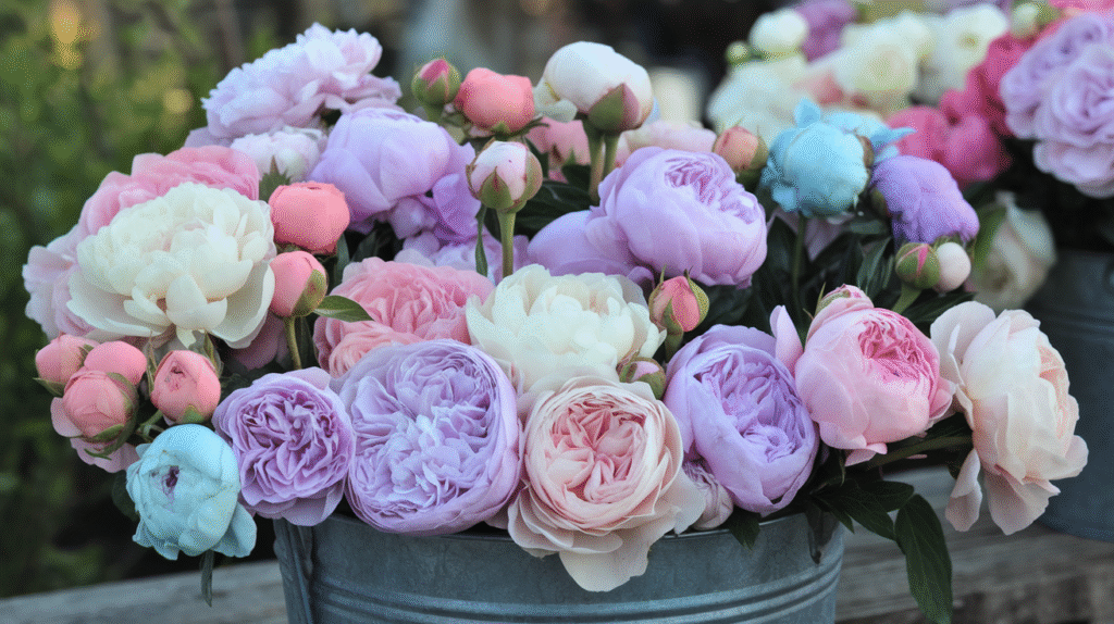 Wedding Bucket Flowers