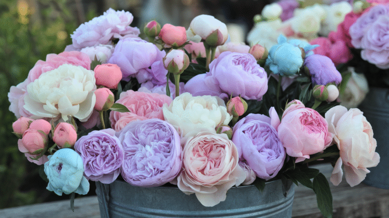 Wedding Bucket Flowers