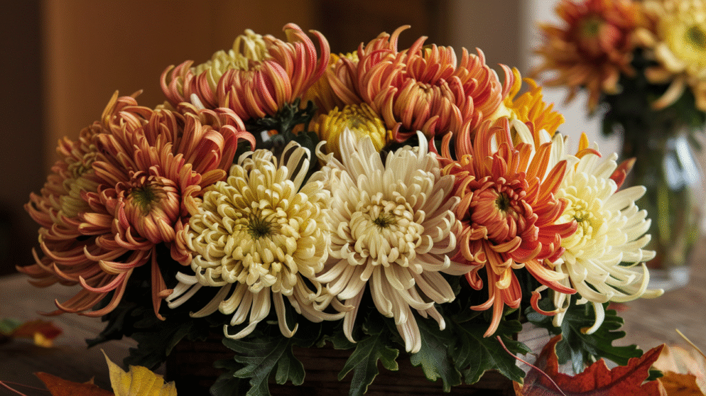 Chrysanthemums – Textured and Intricate