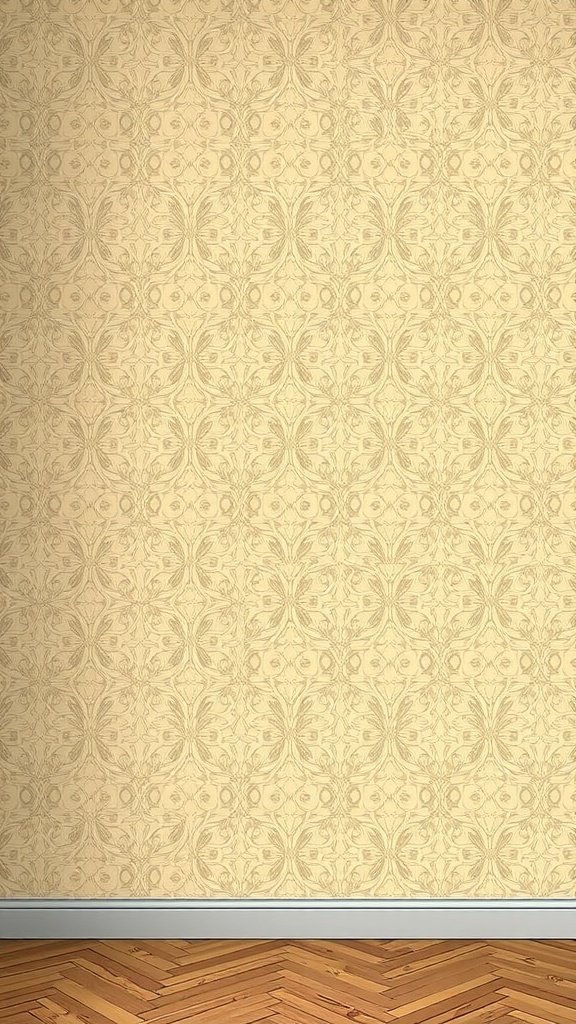 Coquette wallpaper featuring a stylish quatrefoil pattern on a light background