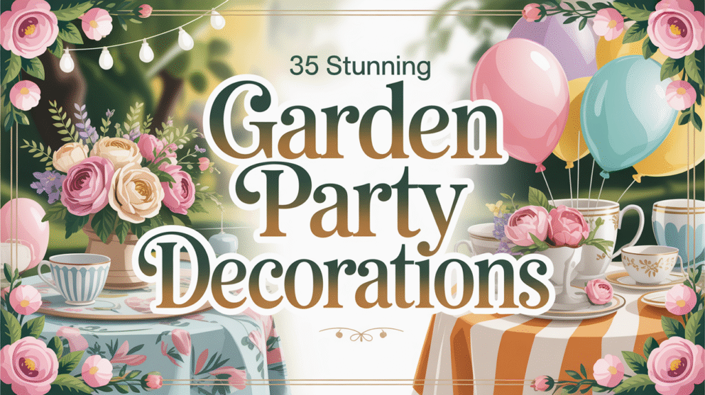 Garden Party Decorations