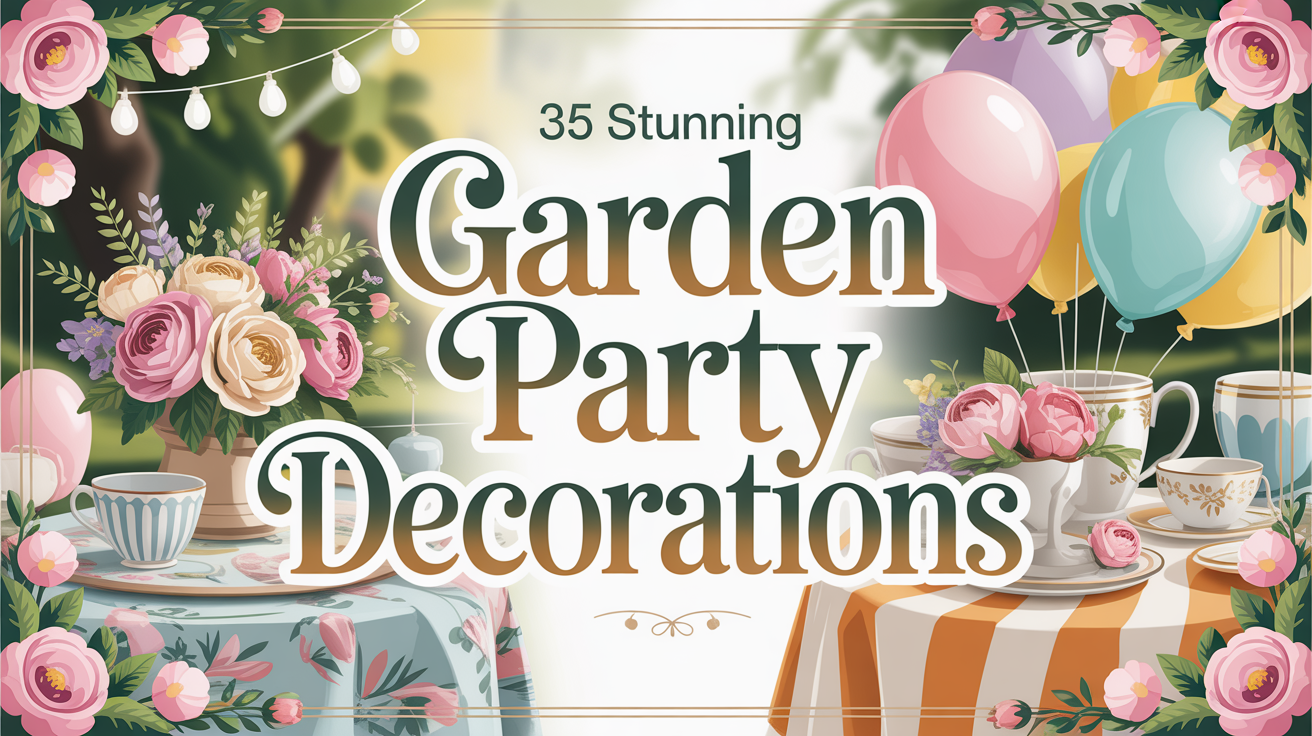 Garden Party Decorations