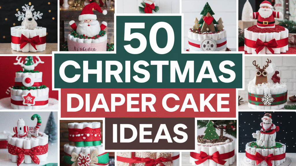 Christmas diaper cake
