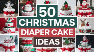 Christmas diaper cake
