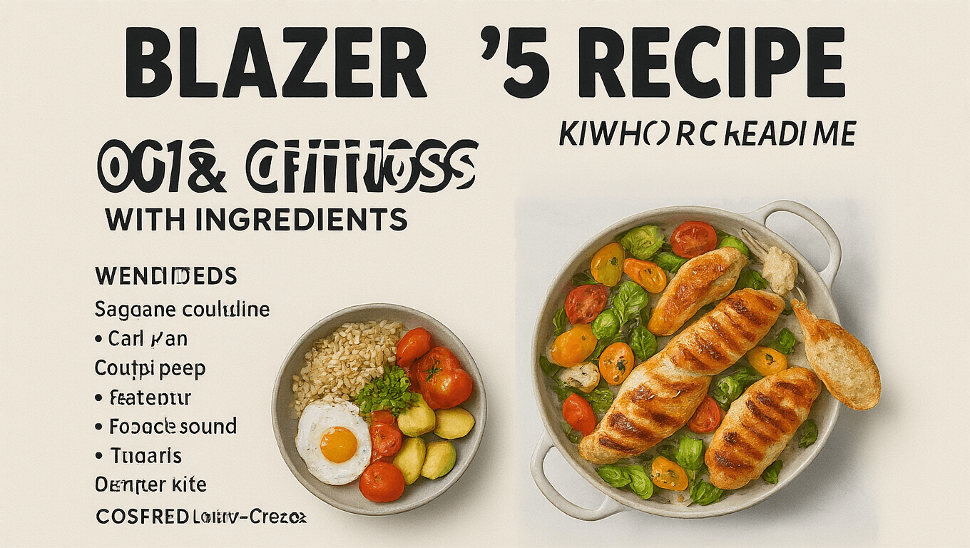 A stylish blazer and chinos outfit laid out on a clean background, emphasizing contemporary fashion trends.