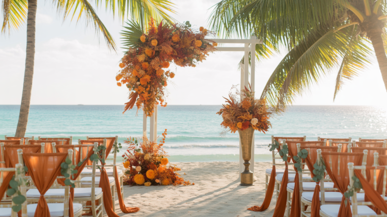 Burnt Orange Wedding