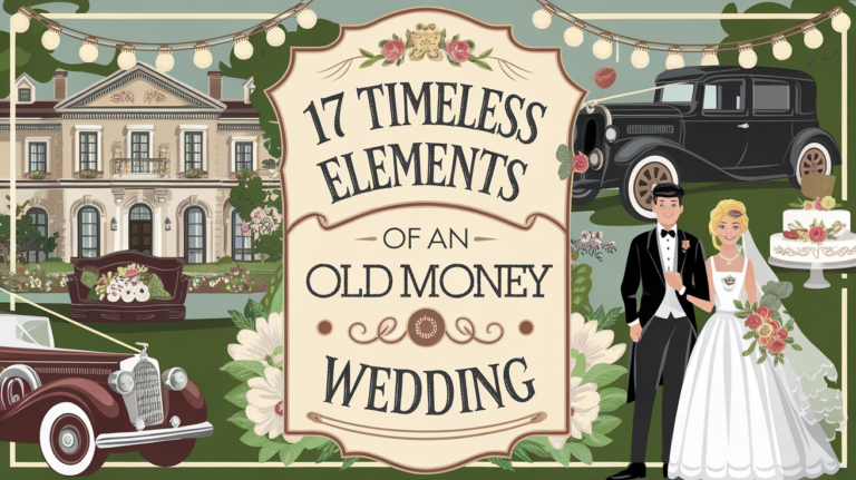 Old Money Wedding