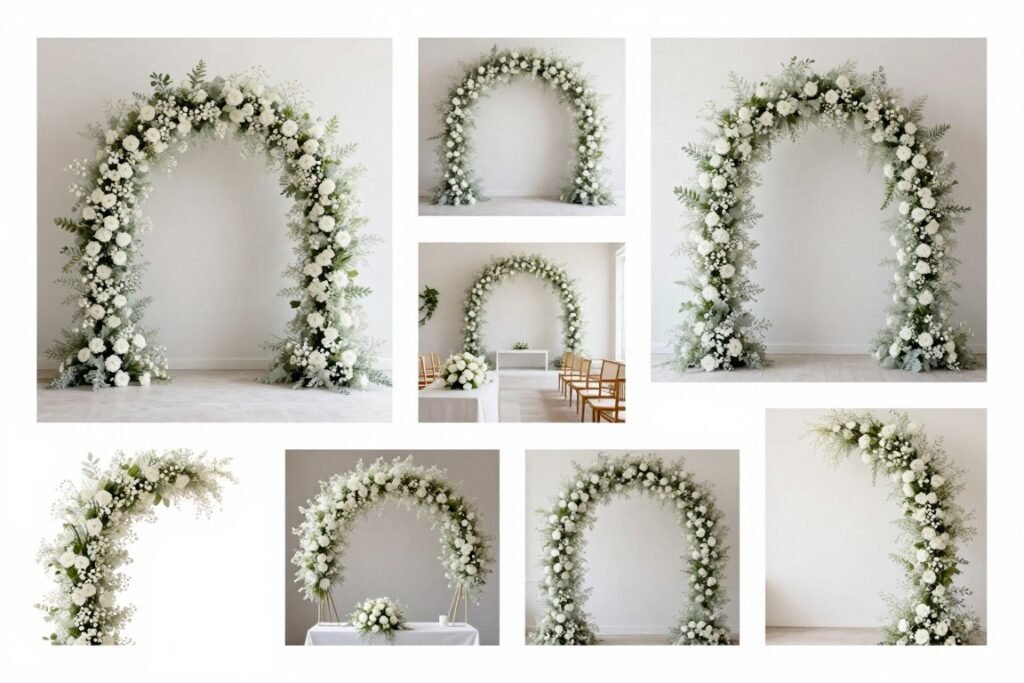 Collection of modern baby's breath wedding décor ideas for Pinterest