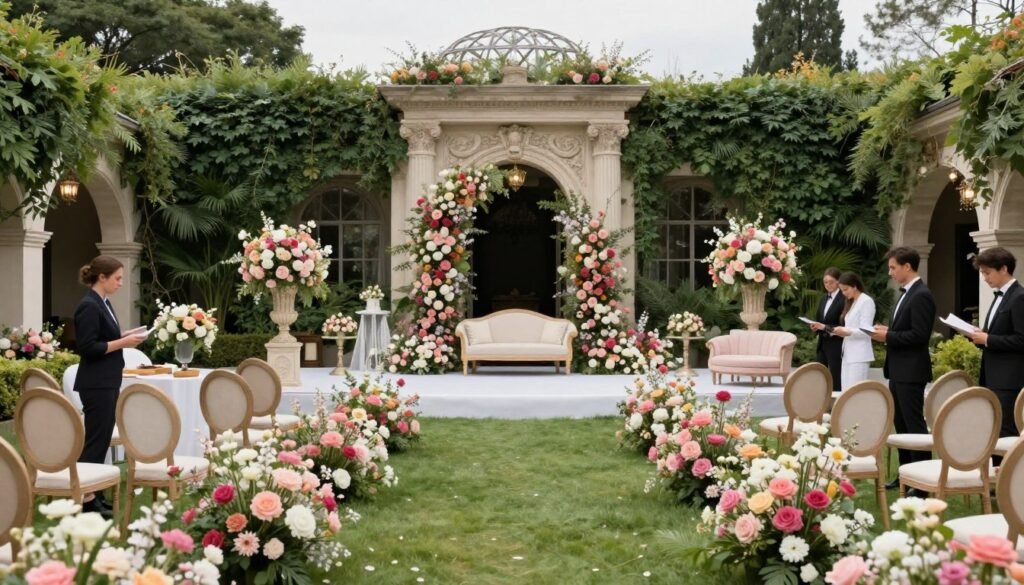 Luxury garden wedding with complete transformation