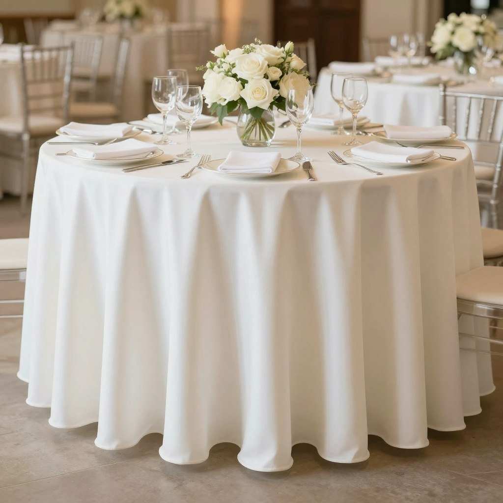 Premium table linens for luxury weddings