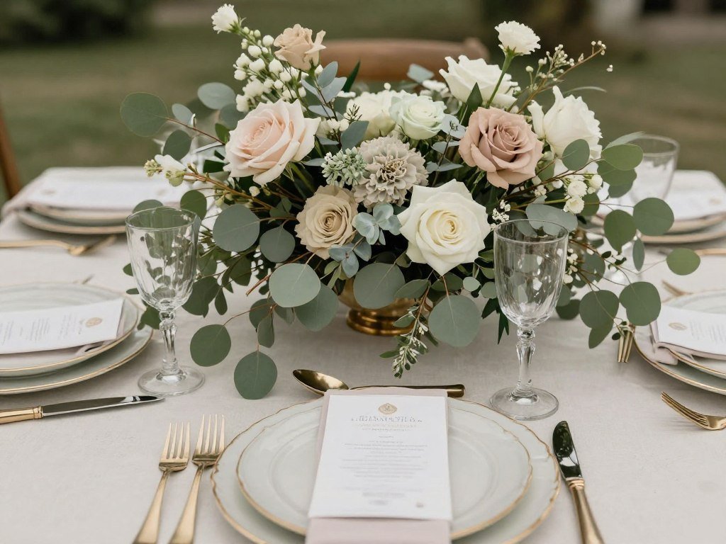 Sage and neutral wedding color palette