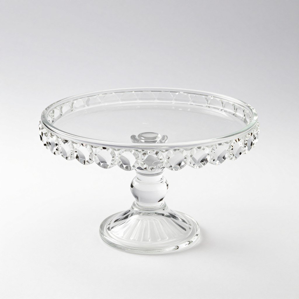 Luxury crystal cake stand for wedding cakes