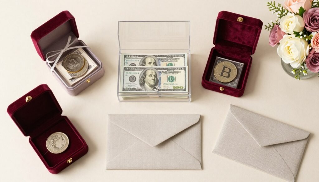 collection of luxury money gift presentations