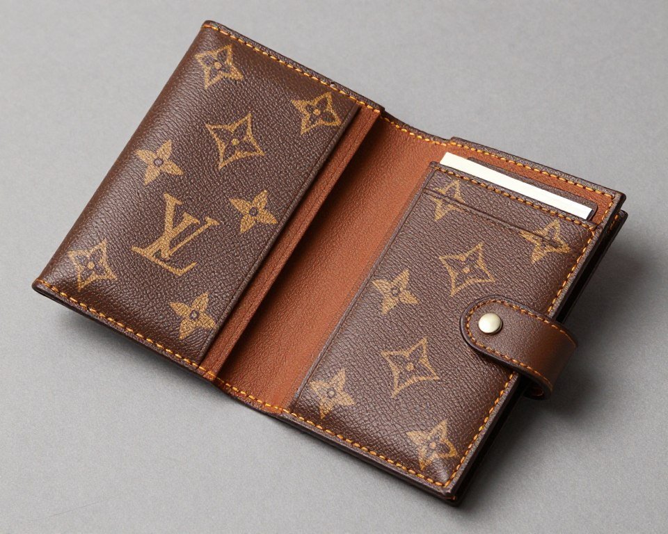 luxury leather travel wallet for money gift presentation